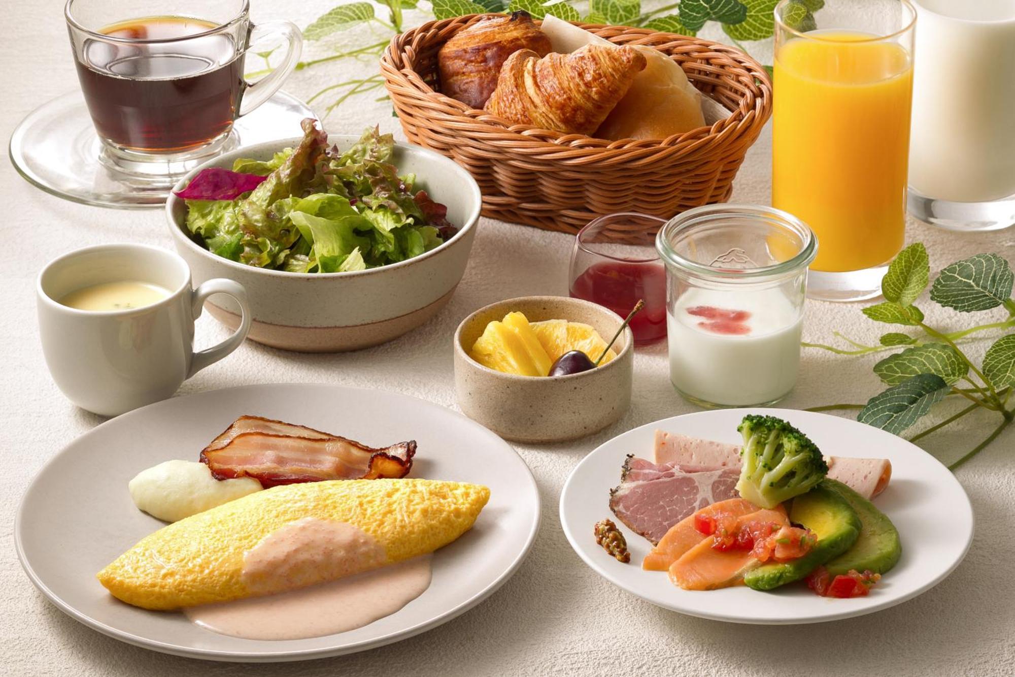 Miyako Hotel Hakata Fukuoka  Luaran gambar A Japanese breakfast