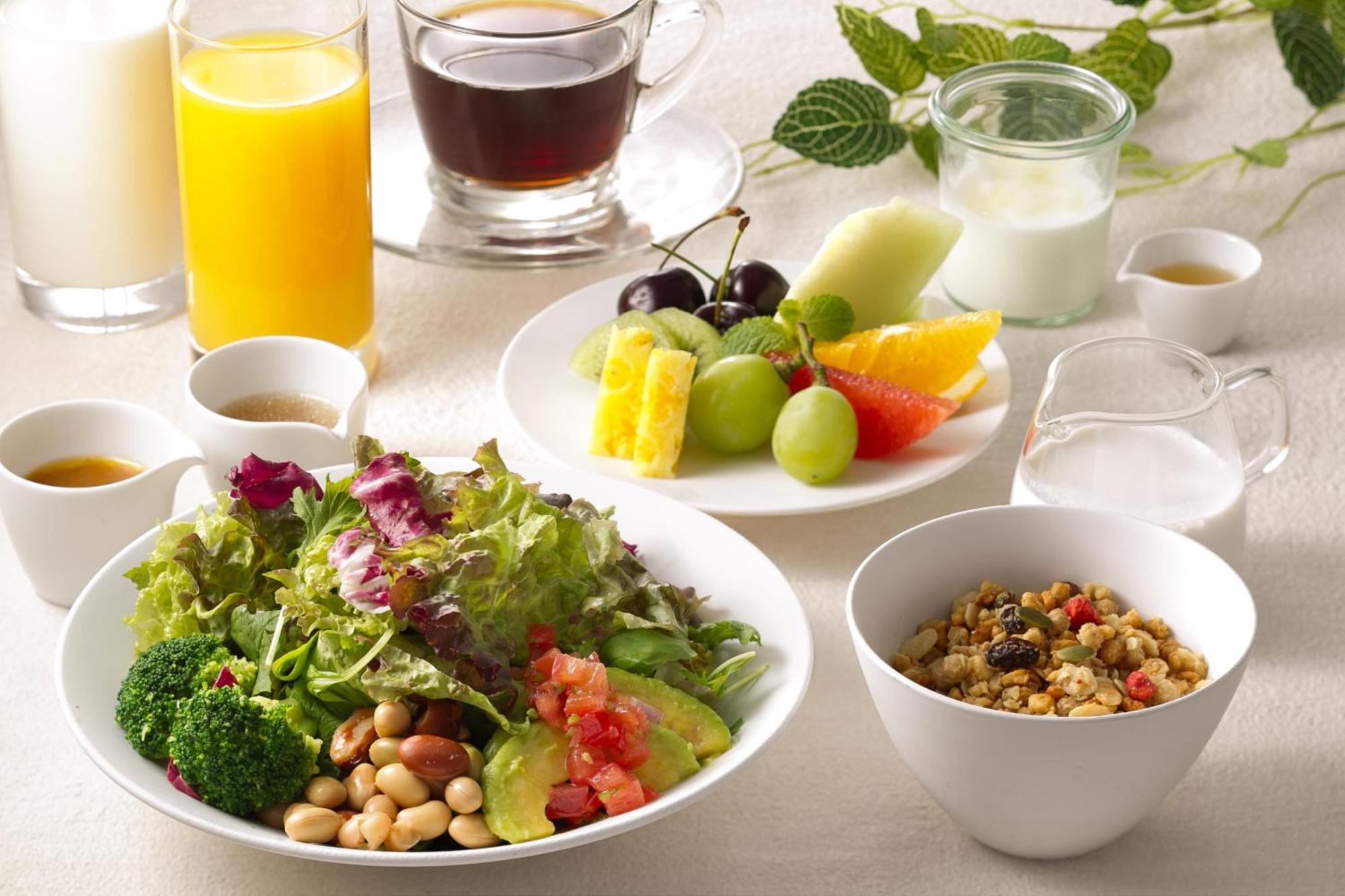 Miyako Hotel Hakata Fukuoka  Luaran gambar A healthy breakfast